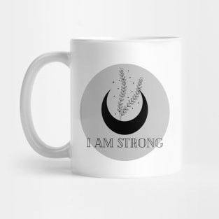 Affirmation Collection - I Am Strong (Gray) Mug